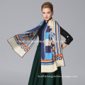 Wholesale Own design custom made printing wool scarf custom wool scarf